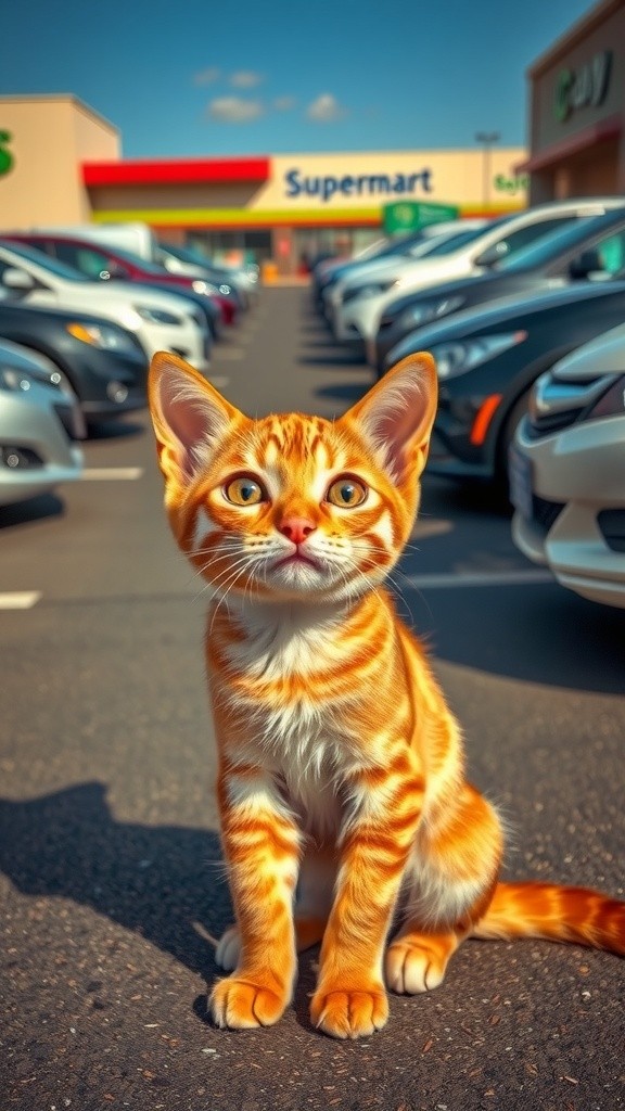 Lost Cat's Supermarket Adventure: Trampolines and Trouble!