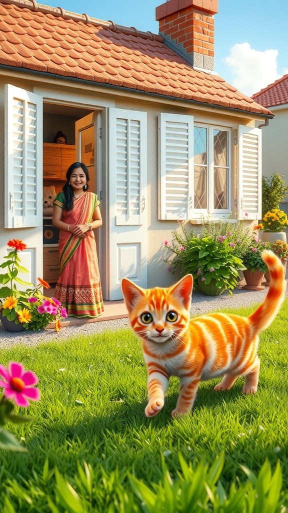 A Stray Cat's New Home