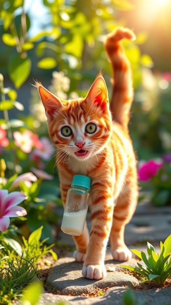 Pinky Cat's Milk Adventure!