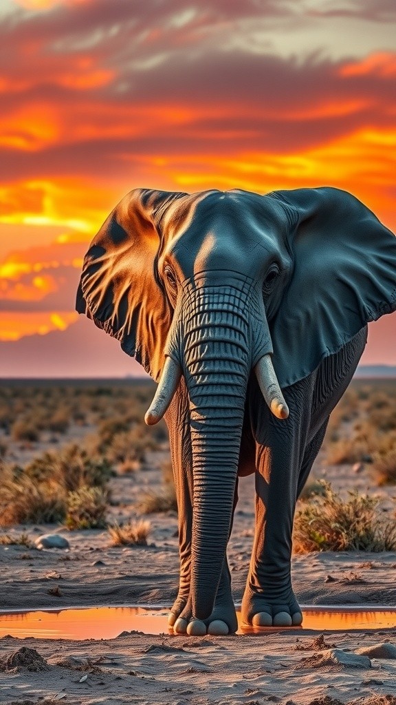 Savannah Showdown: The Elephant's Defiance Against Predators