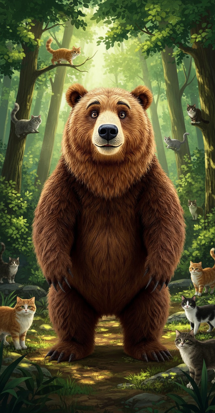 A Bear Stuck in a Tree