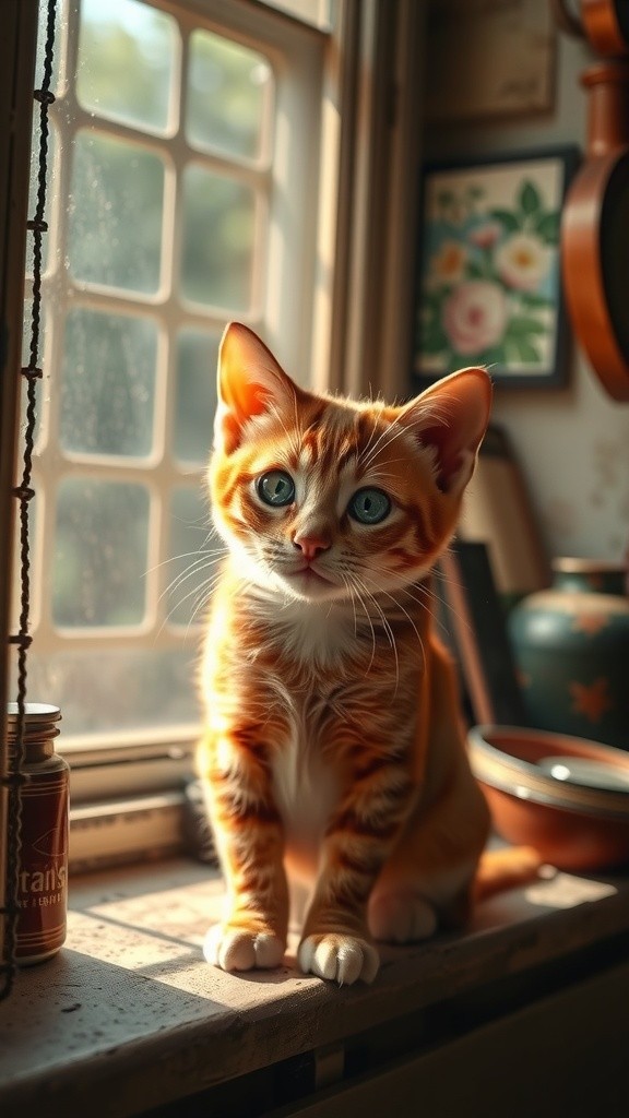 Kucing Melankolis di Ambang Jendela: Kisah Kesepian dan Kenangan