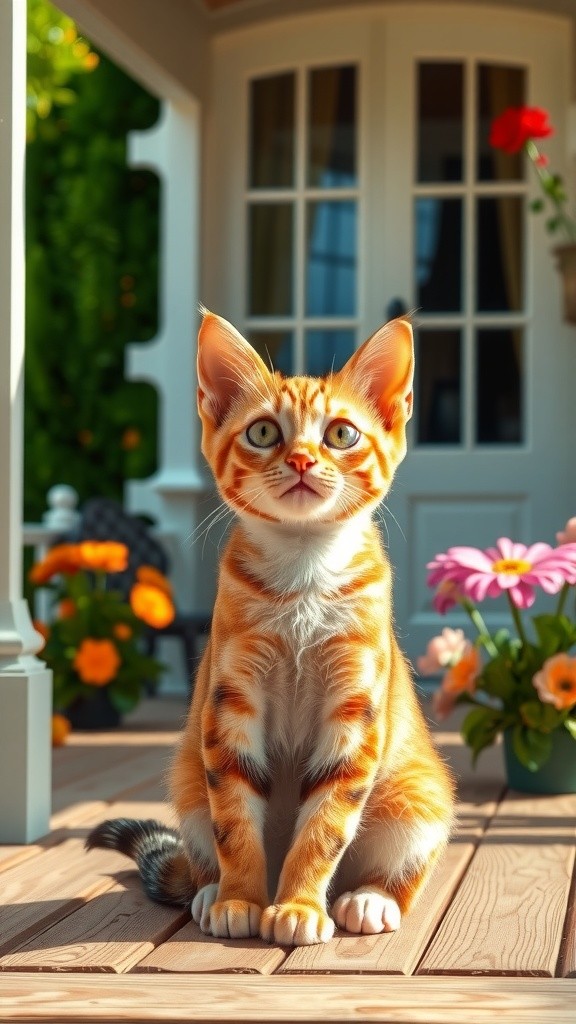 From Stray to Friend: The Old Lady and Her Feline Family