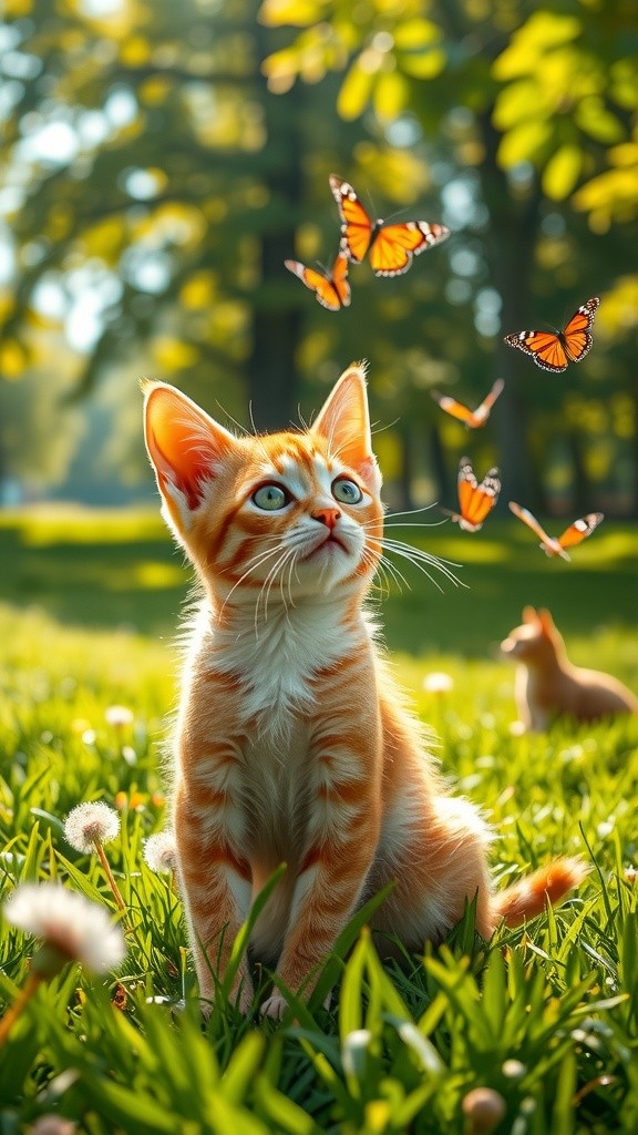 Playful Paws: Cat and Dog Adventure