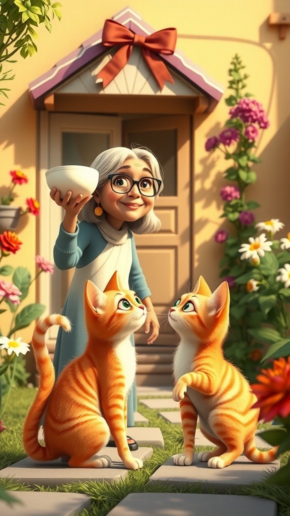 A Kind Heart: The Stray Cat and the Old Lady