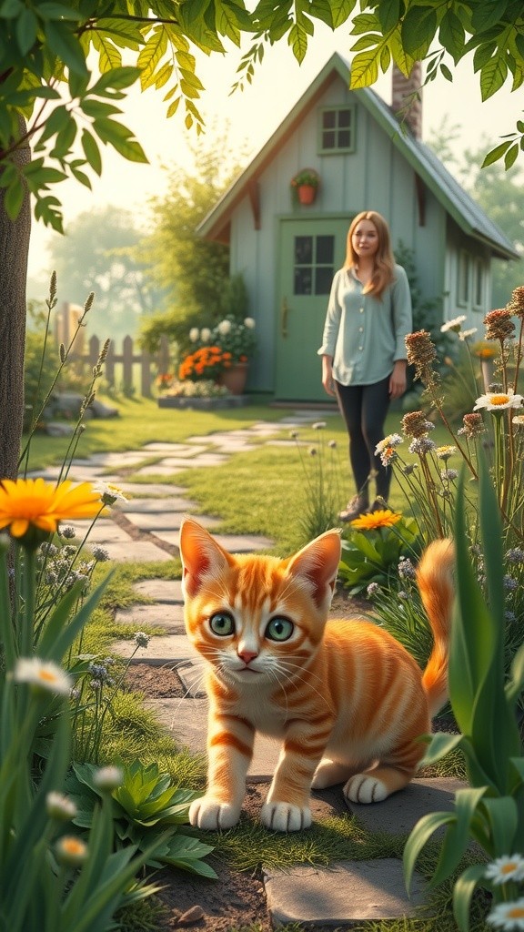 A Stray Cat's New Home