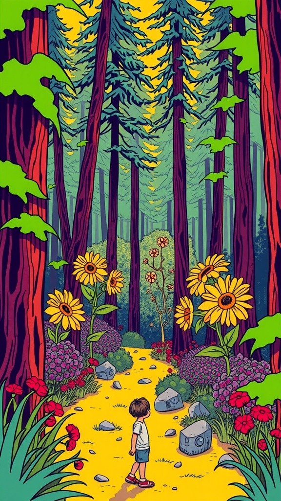 Keajaiban di Hutan: Petualangan Lila