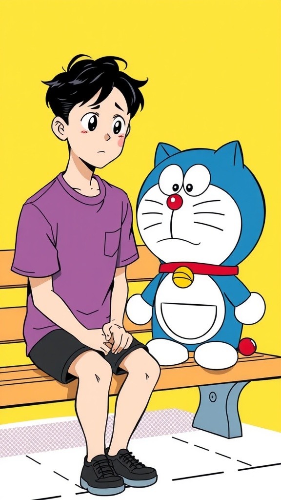 Doraemon Membantu Nobita dengan Pekerjaan Rumah