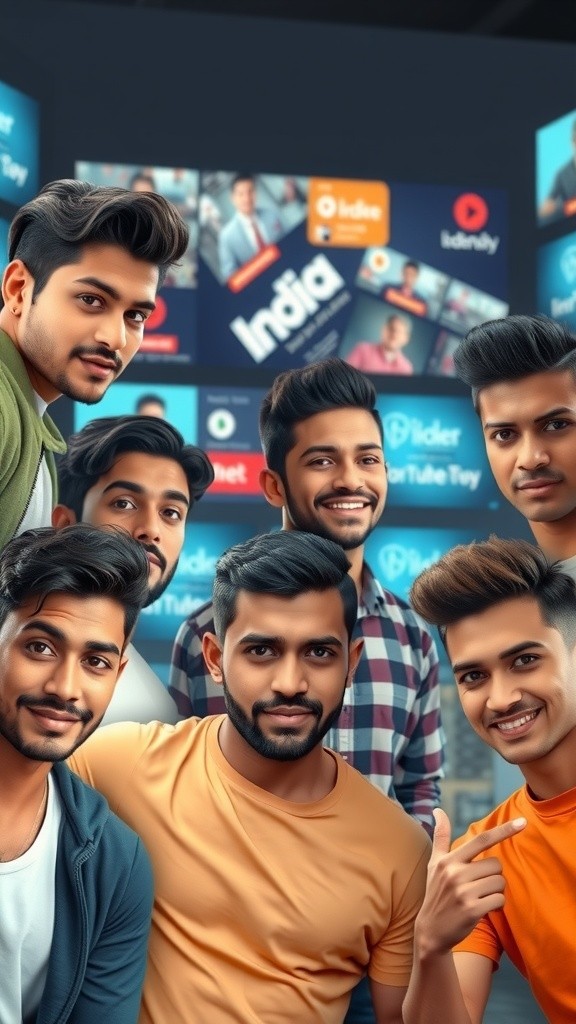 Top 10 YouTubers in India – 2025 🔥