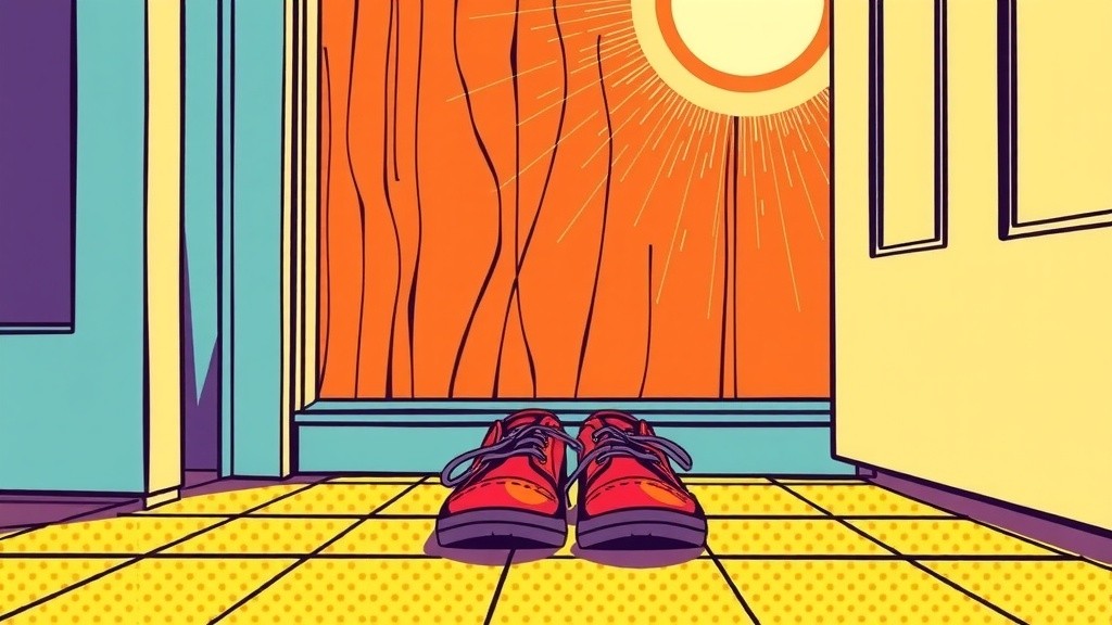Sepatu Kecil di Depan Pintu
