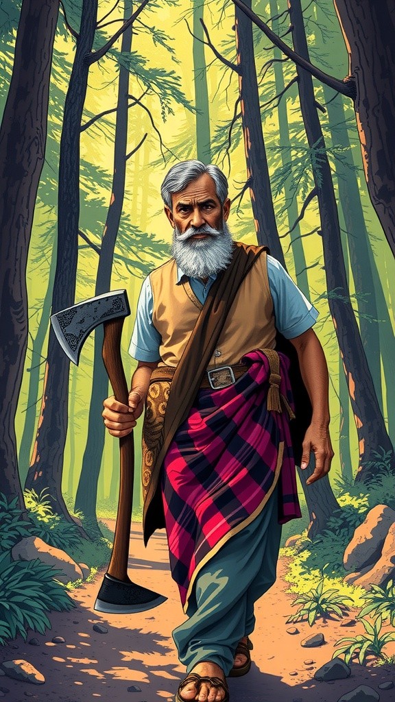 ईमानदारी का इनाम: लकड़हारे की कहानी