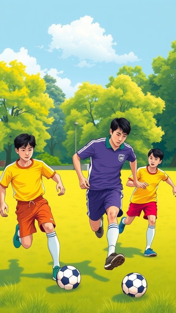 Pertandingan Bola Anak-anak di Laut