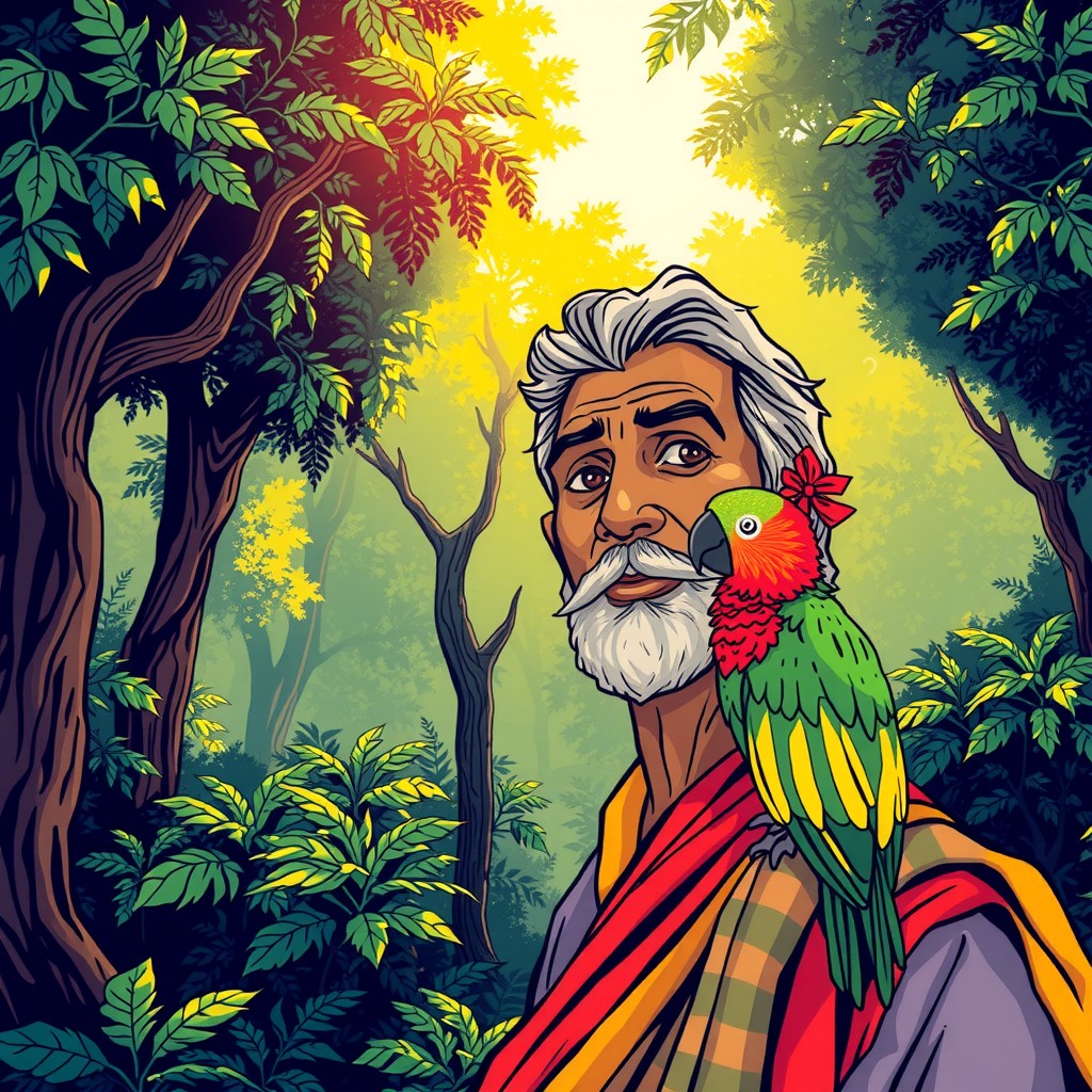 आलसी तोता और उसका सबक