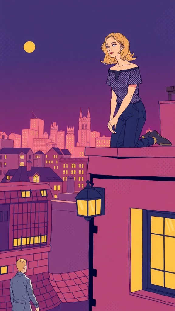 Midnight Tension: Batman and Catwoman's Rendezvous