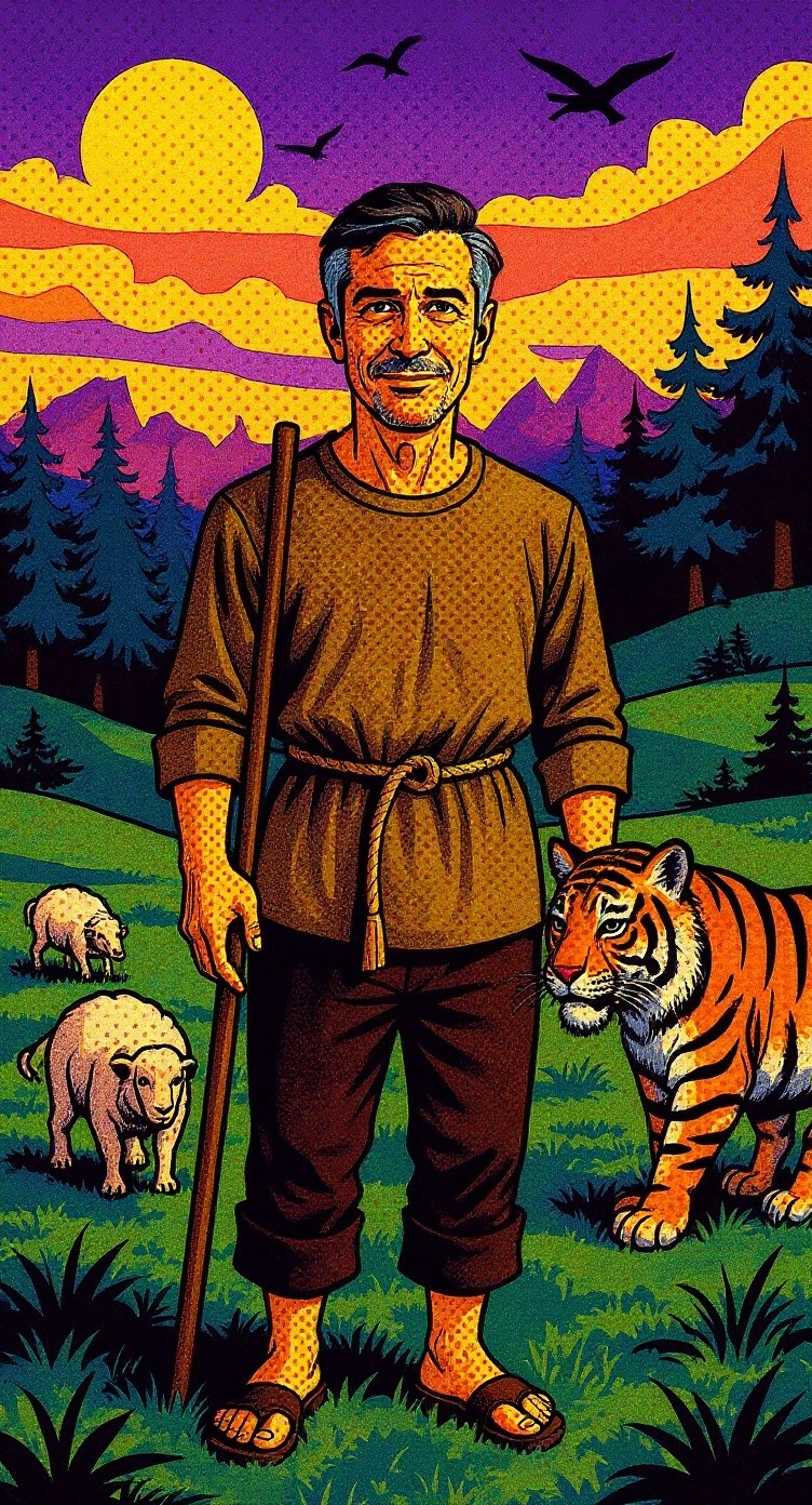 The Clever Shepherd and the Hungry Tiger