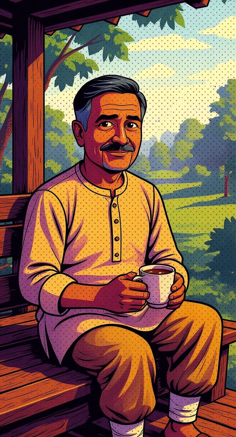 दादा और कबूतर की दोस्ती
