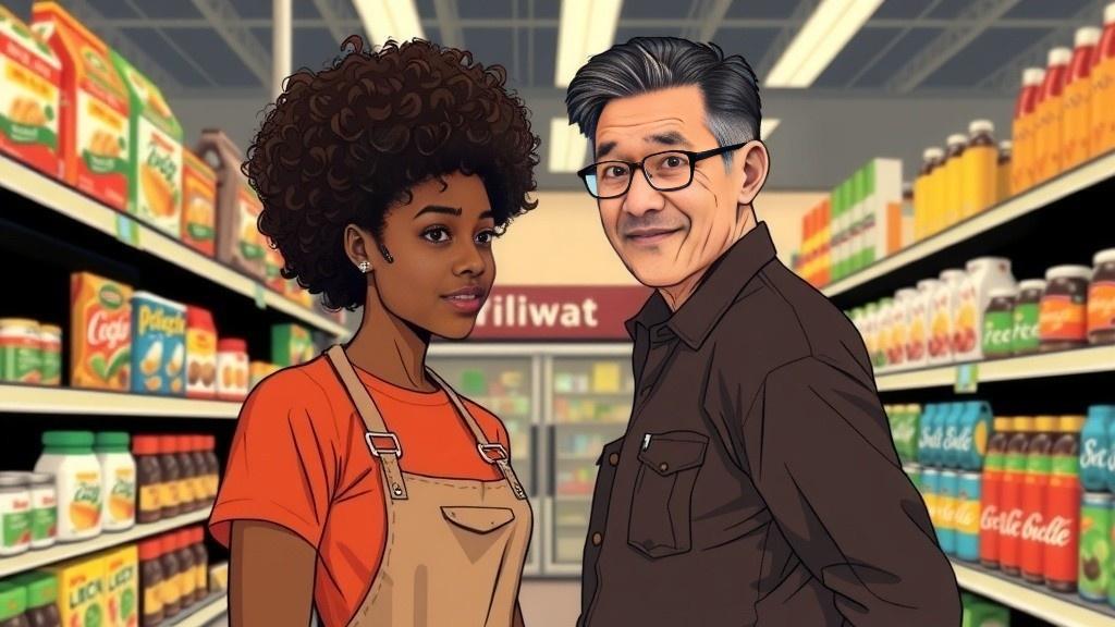 Percakapan tentang Ketersediaan Produk di Supermarket