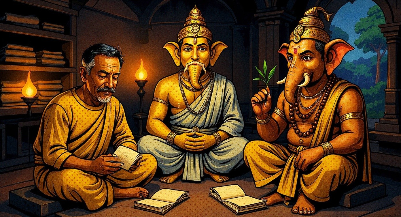 The Birth of the Mahabharata: Vyasa and Ganapati's Collaboration