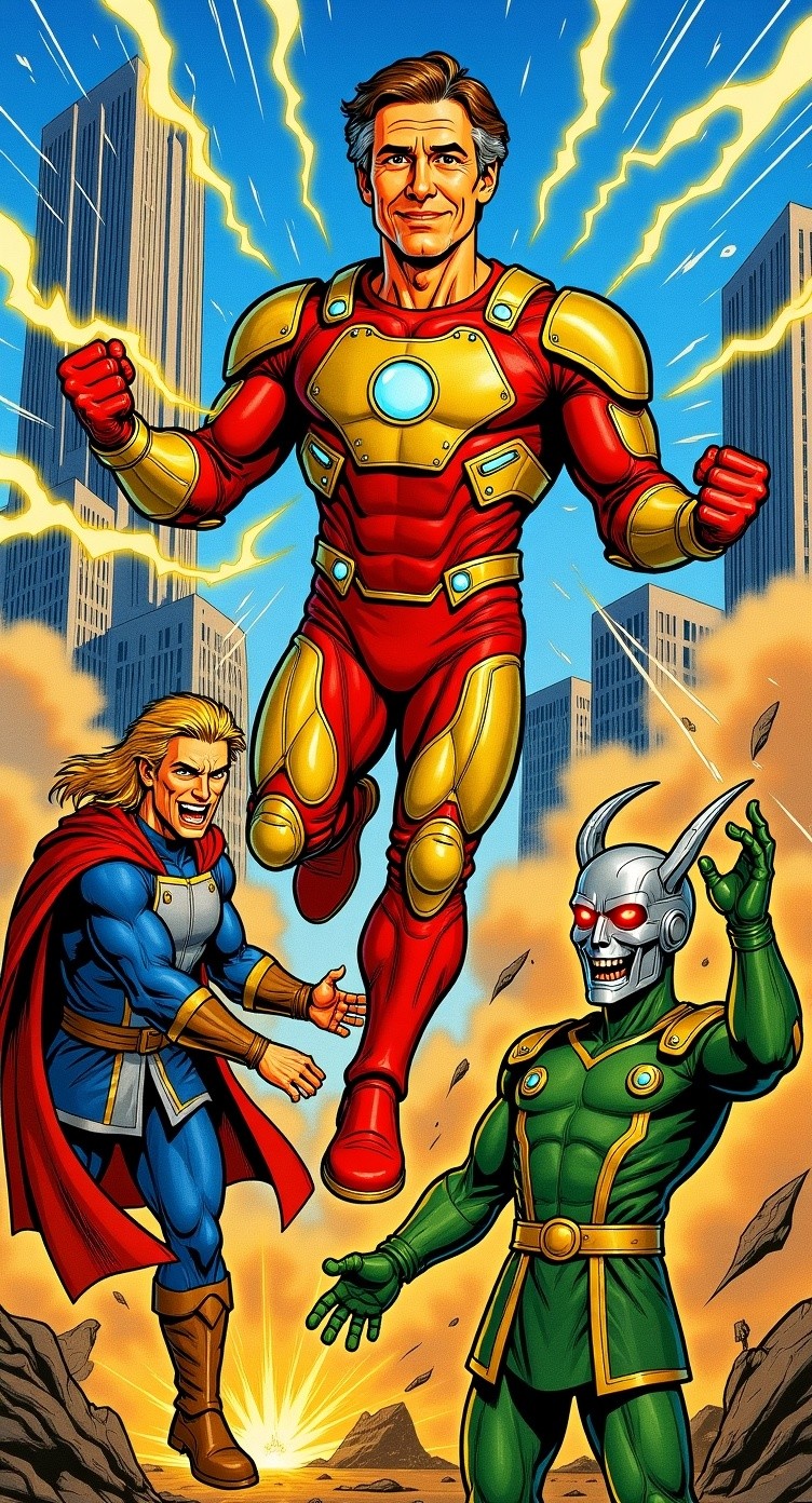 Epic Showdown: Thor and Iron Man Unite Against Villains!