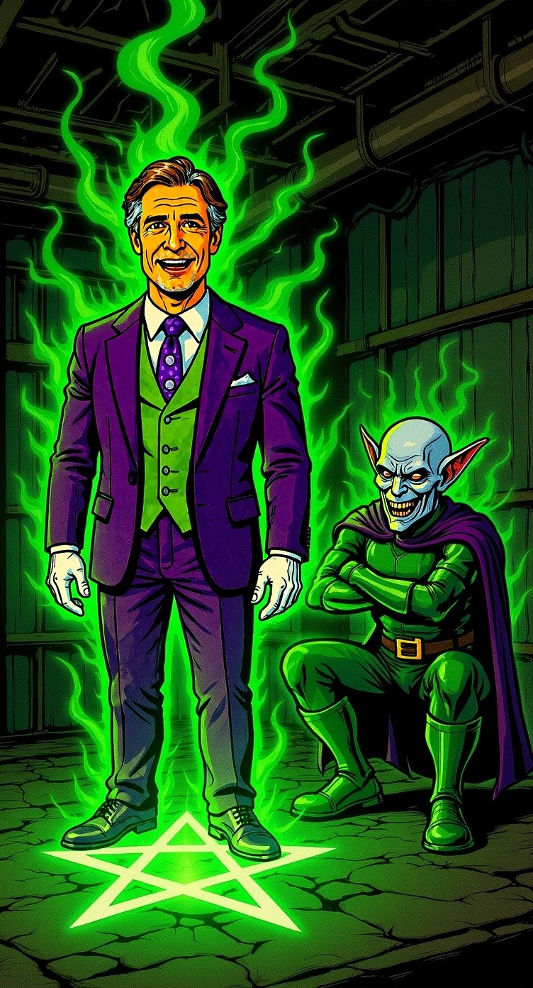 Batman and Spider-Man vs. Joker and Green Goblin