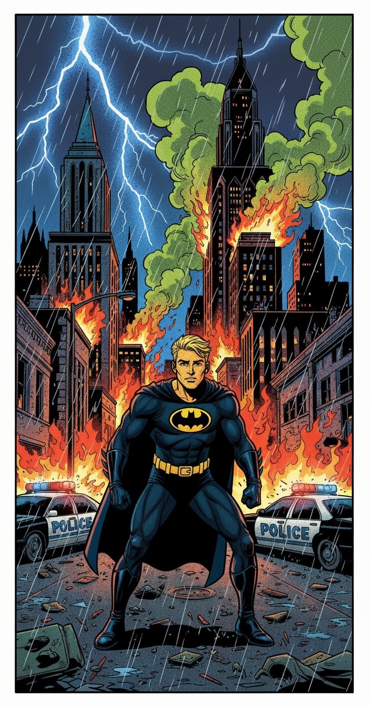 Batman and Spider-Man vs. Joker and Green Goblin