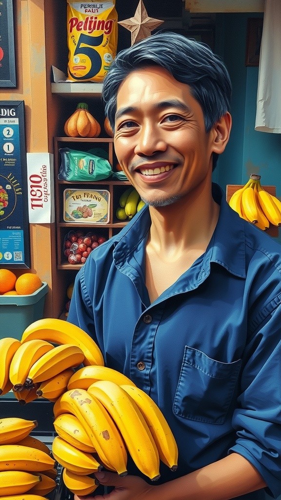 Penjual Pisang dengan Penawaran Unik