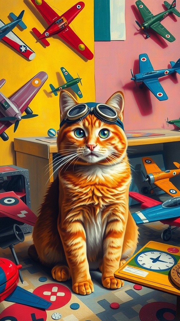 Kucing Jadi Pilot: Mimpiku Terbang!