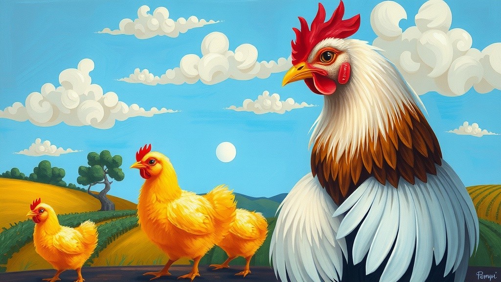 Petualangan Induk Ayam dan Anaknya di Halaman