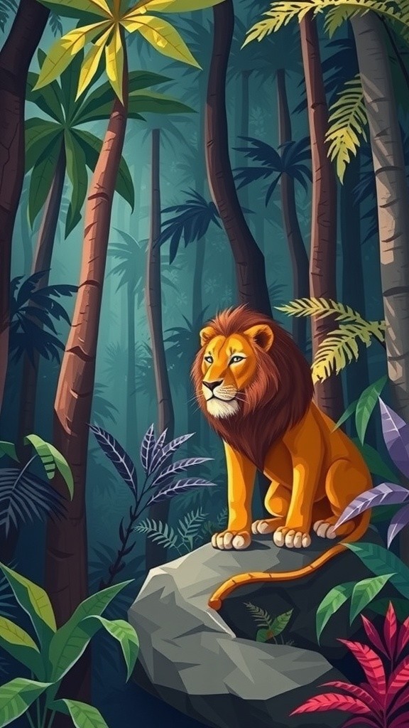 उदास शेर और उसका दोस्त बच्चा