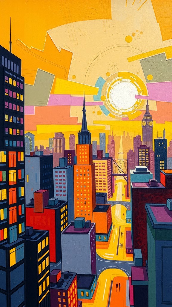 Evening in the City: A Tea Time Moment