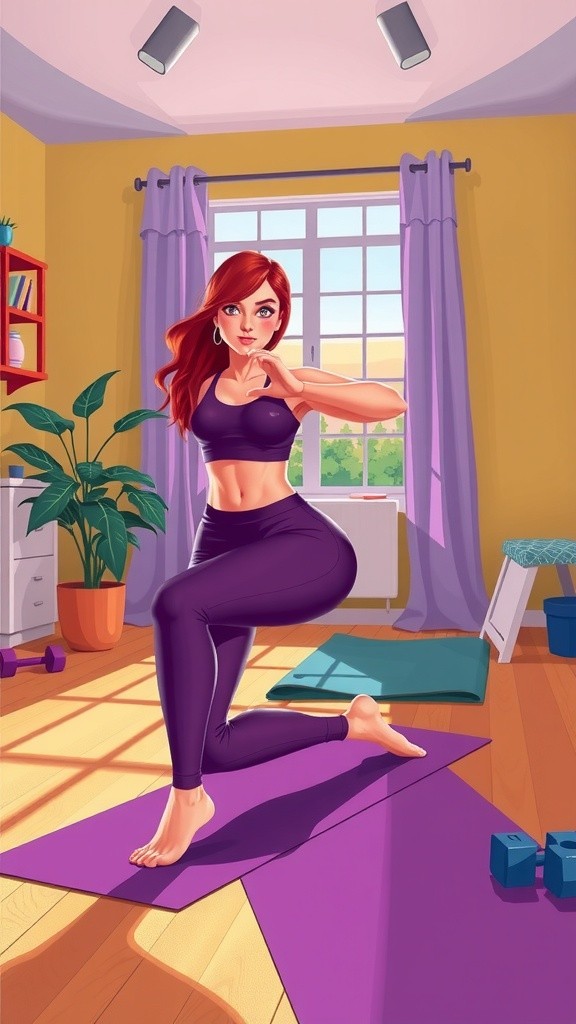 5 Lunges, 5 Jumping Jacks, 5 Squats with Body Focus