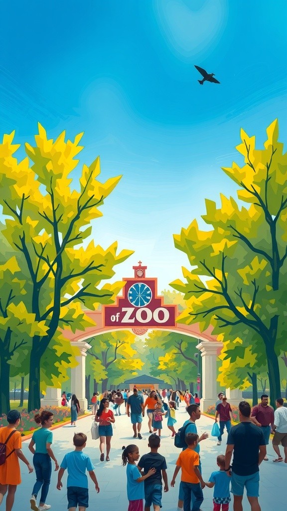 Mother and Daughter Zoo Adventure