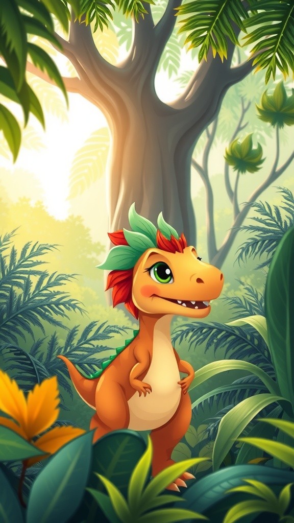 T-Rex Kecil dan Bulu Ajaib