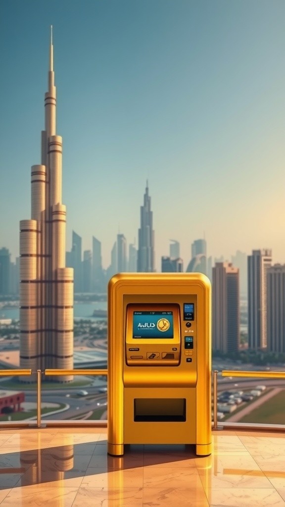 ماكينة الصراف الآلي للذهب في دبي: ابتكار استثماري فريد
