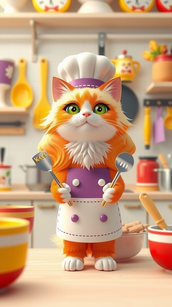 Dapur Kucing yang Ceria