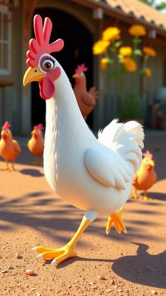 Cici Si Ayam Juara Lomba Lari