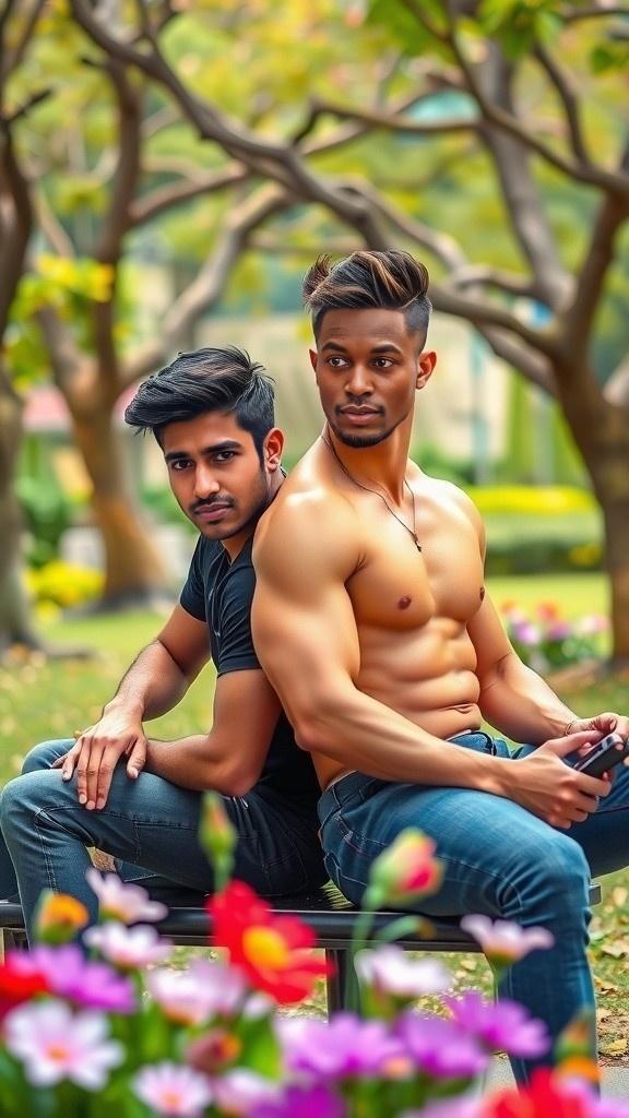 जिम में दोस्तों का चेहरा