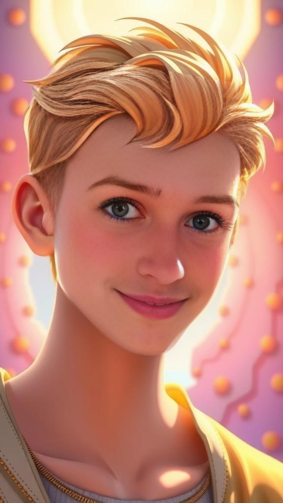 AI-Generated Image of a Young Boy in Nature
