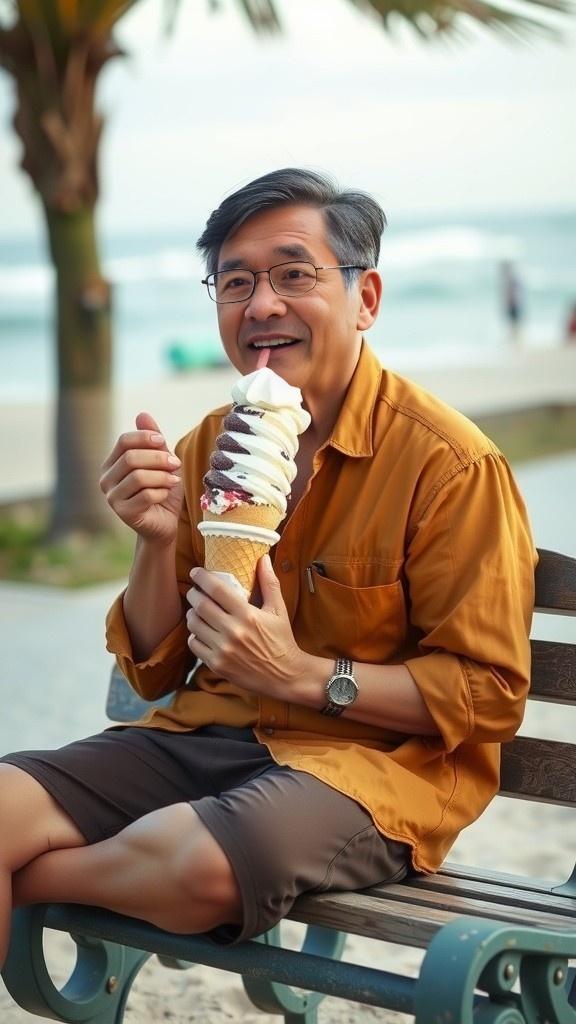 Bapak Ebong dan Dua Es Krim