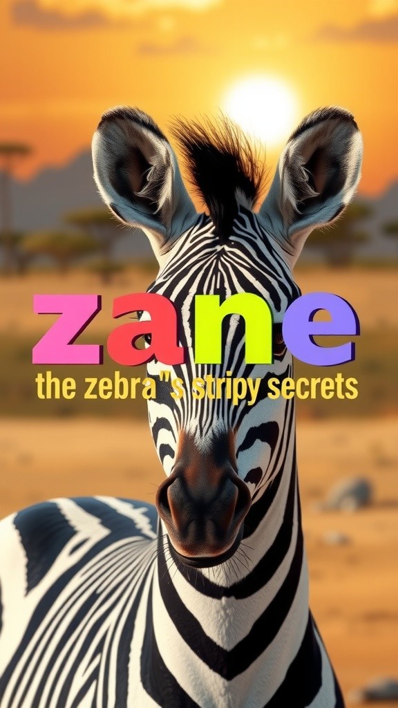 Zane the Zebra's Dazzling Stripes!