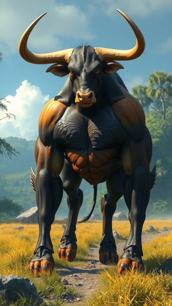 Kekuatan Hybrit: Banteng Berotot dan Naga Garang di Hutan Rimba