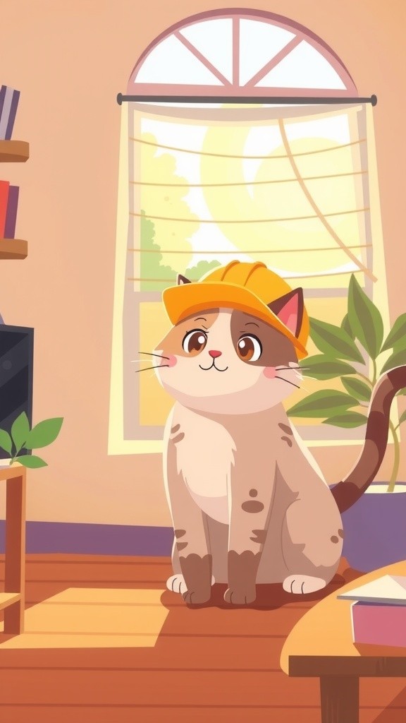 Kucing Pekerja Keras