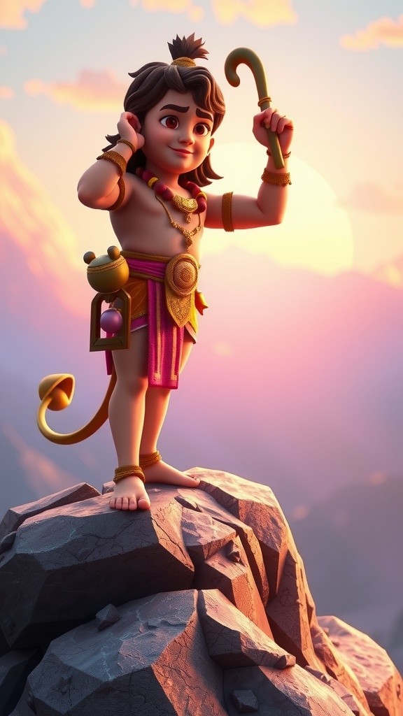 हनुमान का चतुराईपूर्ण सामना