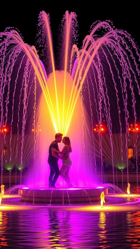 Colorful Waterworks: A Nighttime Display Alternative to Fireworks