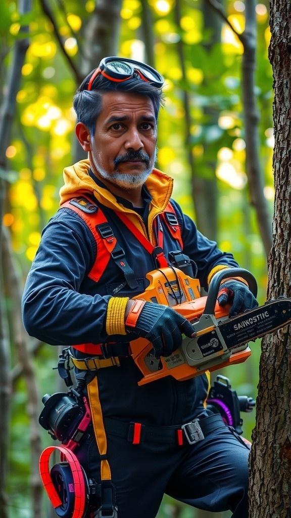 Expert Chainsaw Operator: Skills and Safety in Tree Cutting