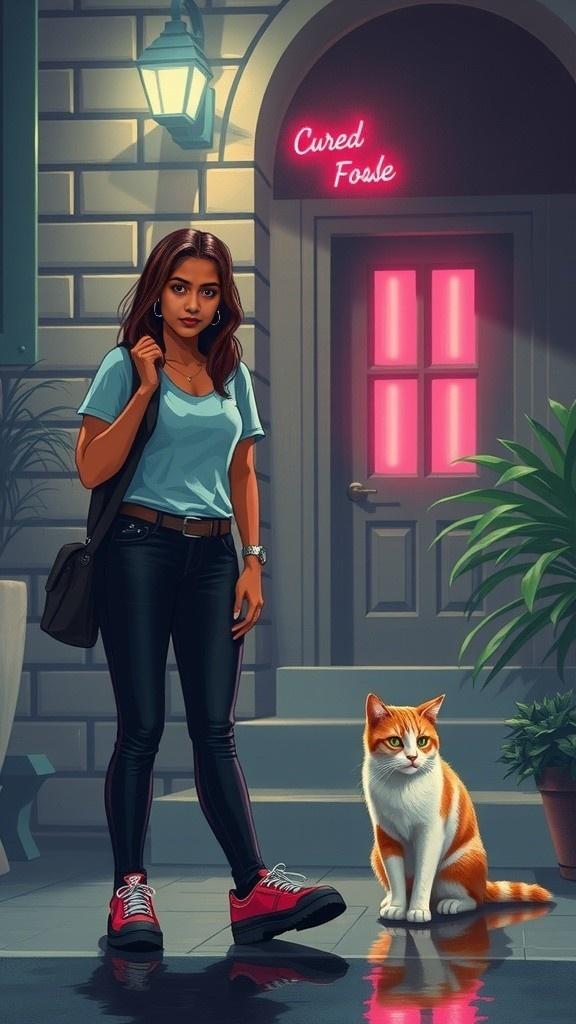 Kucing Mengeong Minta Makan: Kisah Rina dan Maling Terkutuk