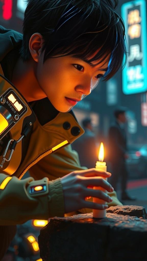 A Candle's Hope: Light in the Darkness