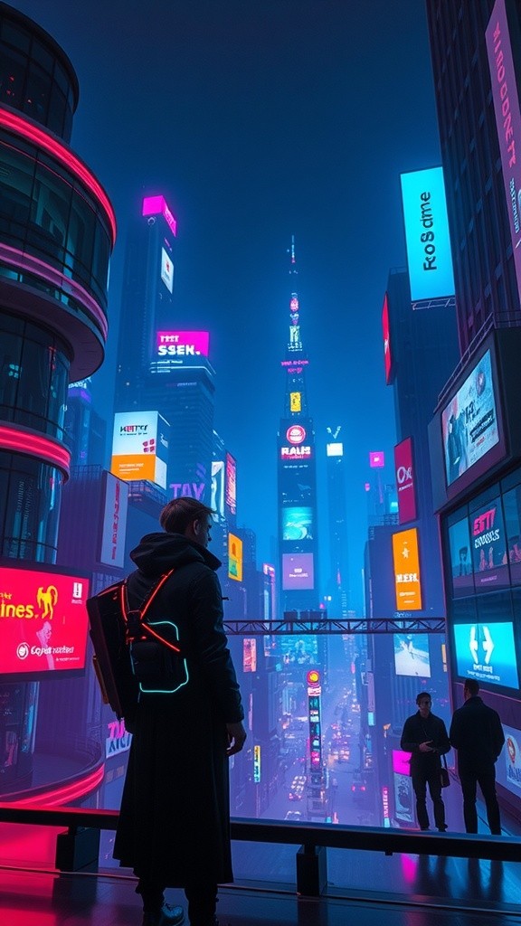 Neon Reach: Where Light Meets Shadow