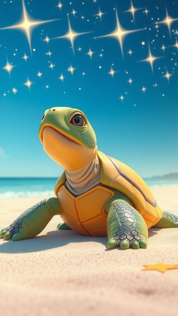Tito the Turtle's Colorful Space Adventure