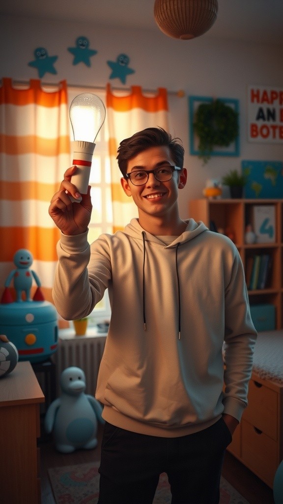 Petualangan Rafi: Roket Kertas ke Bulan!